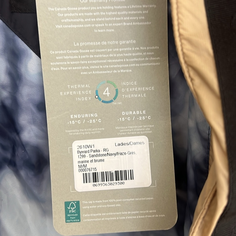 Canada Goose Two-Tone Parka - Tan and Black - Picture 7 of 9